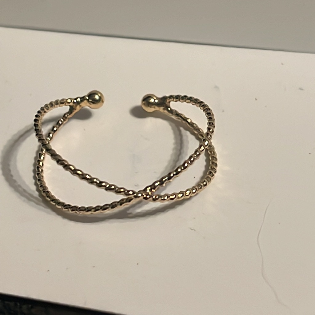 Gold Thin Adjustable Toe Ring